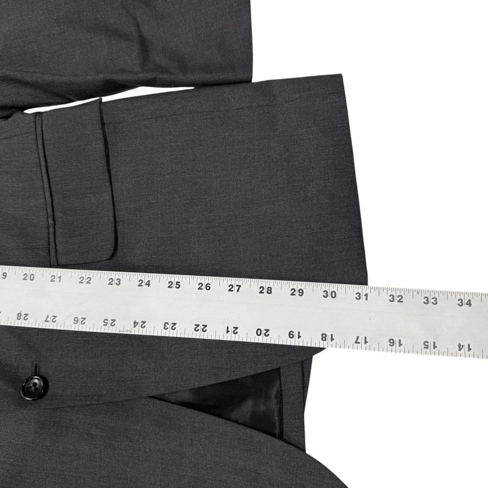 Banana Republic Modern Mens 40S Gray 100% Wool 3-Button Blazer Suit Jacket NWT
